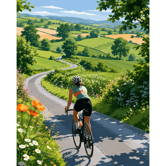 Malen nach Zahlen - Sommer-Radtour - Malen nach Zahlen