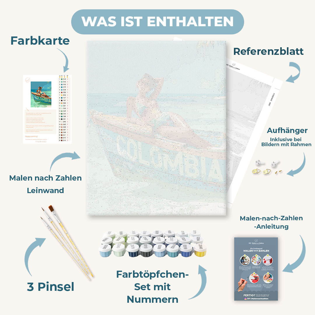 Malen nach Zahlen - Barú Inselflucht