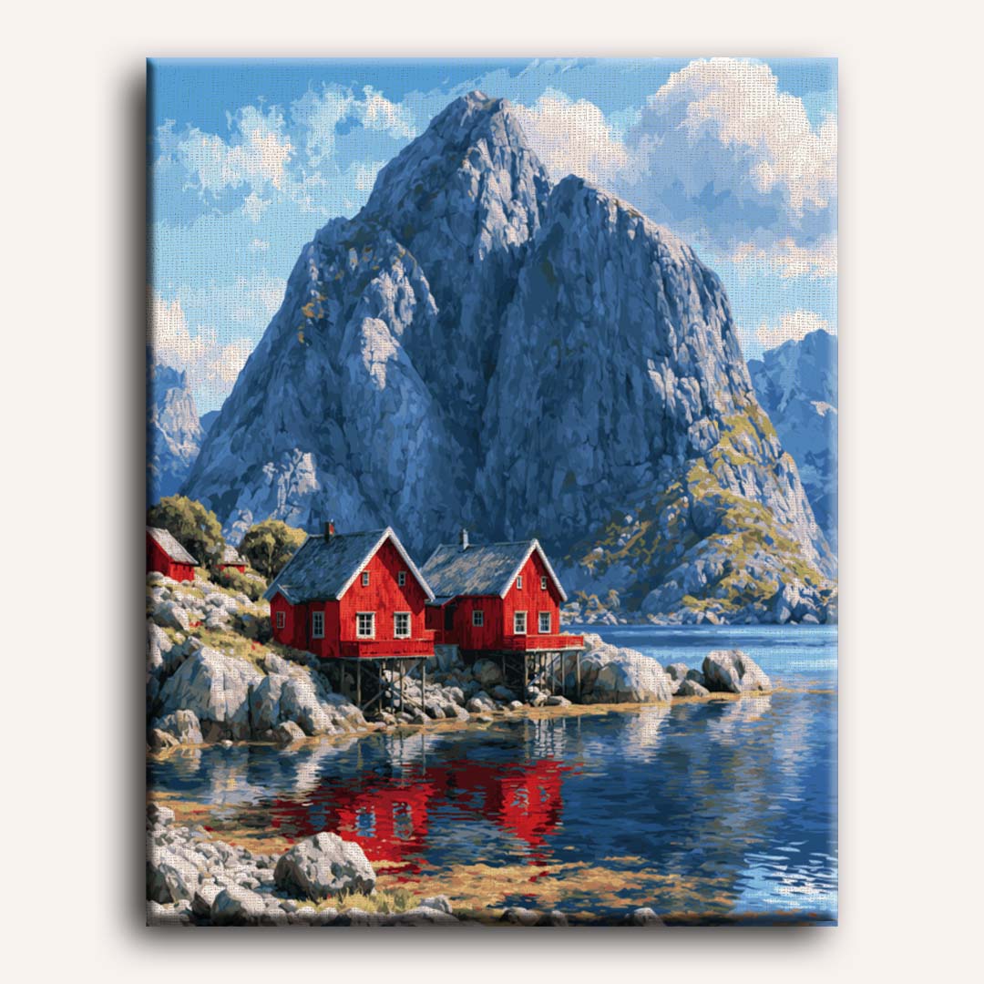 Malen nach Zahlen - Fjord-Rückzug