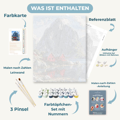Malen nach Zahlen - Fjord-Rückzug