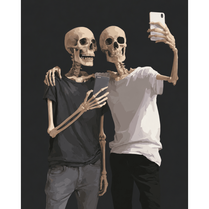 Malen nach Zahlen - Ewiges Selfie - Malen nach Zahlen