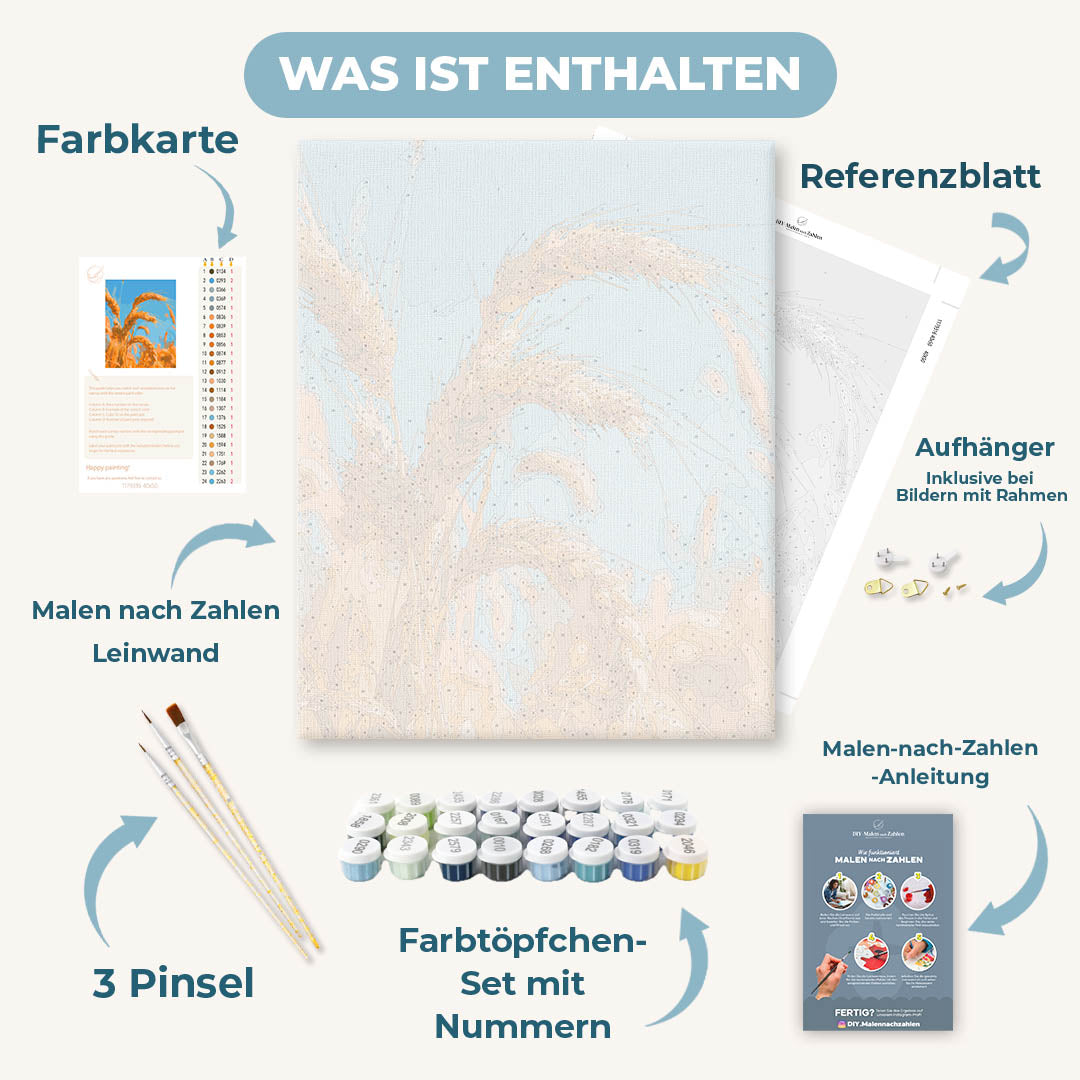 Malen nach Zahlen - Goldene Ernte