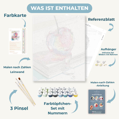 Malen nach Zahlen - Schillernde Kirsche