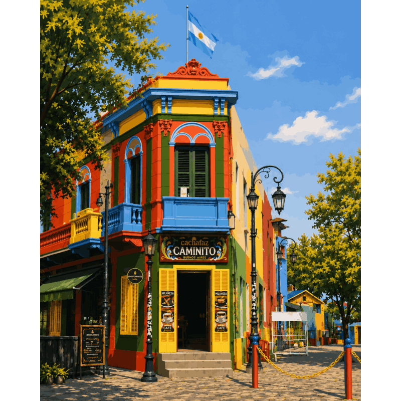 Malen nach Zahlen - La Boca - Buenos Aires - Malen nach Zahlen