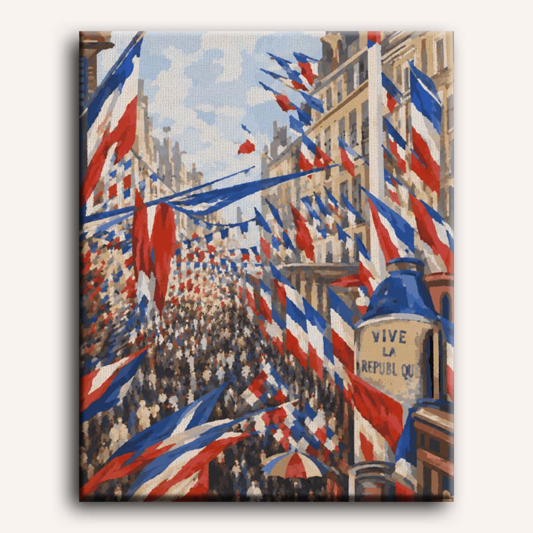 Malen nach Zahlen - La Rue Montorgueil à Paris – Monet