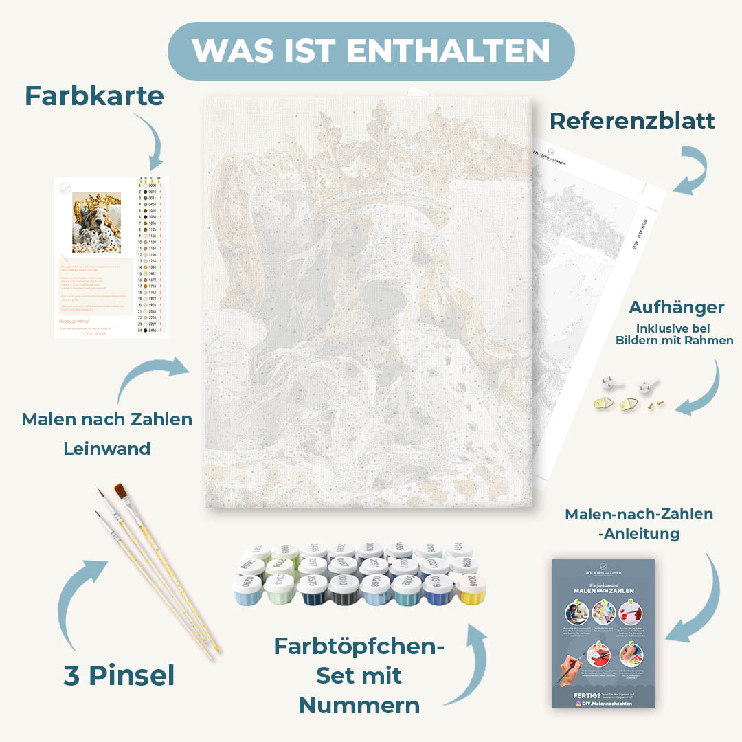 Malen nach Zahlen - Königlicher Setter
