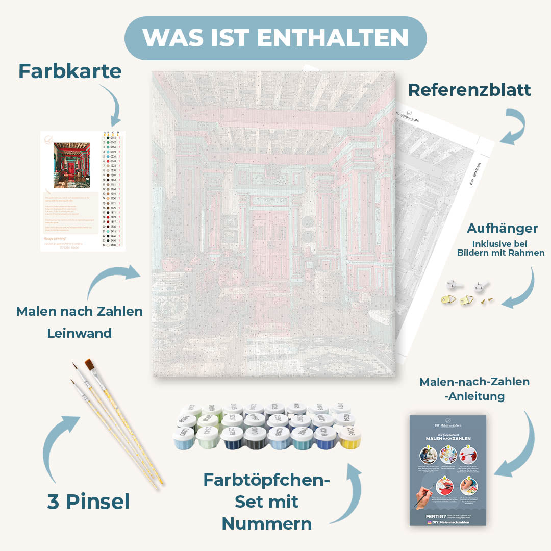 Malen nach Zahlen - Zeitlose Hacienda