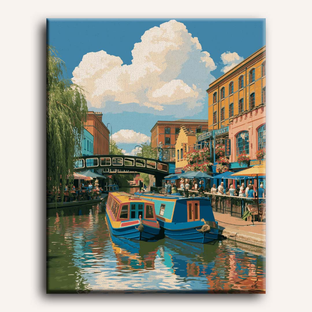 Malen nach Zahlen - Camden Lock Kanal