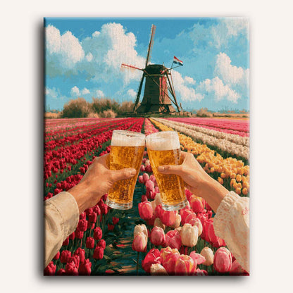 Malen nach Zahlen - Reise in die Niederlande