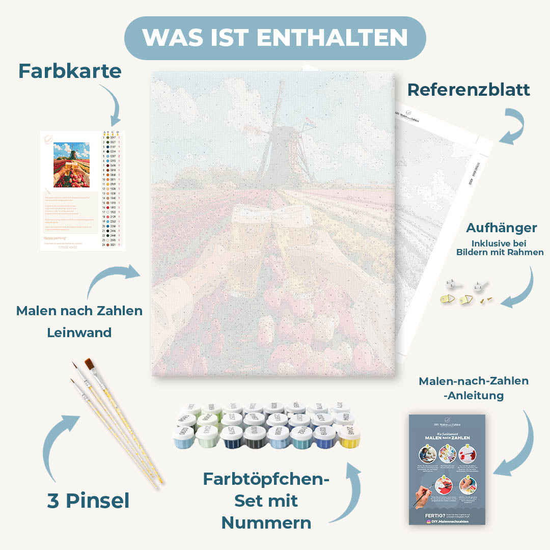 Malen nach Zahlen - Reise in die Niederlande