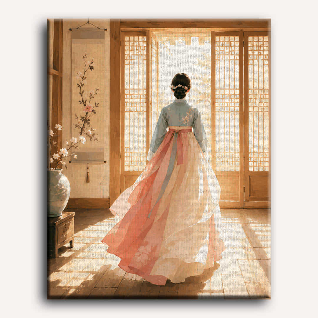 Malen nach Zahlen - Morgen im Hanbok