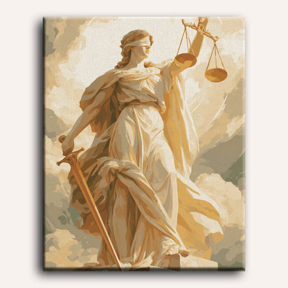 Malen nach Zahlen - Justitia