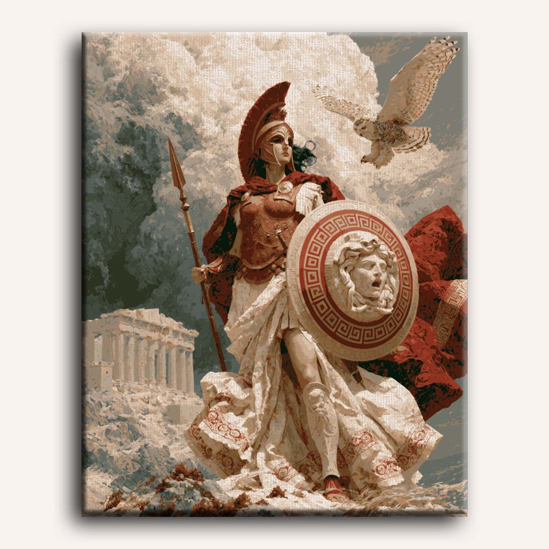 Malen nach Zahlen - Majestätische Athena