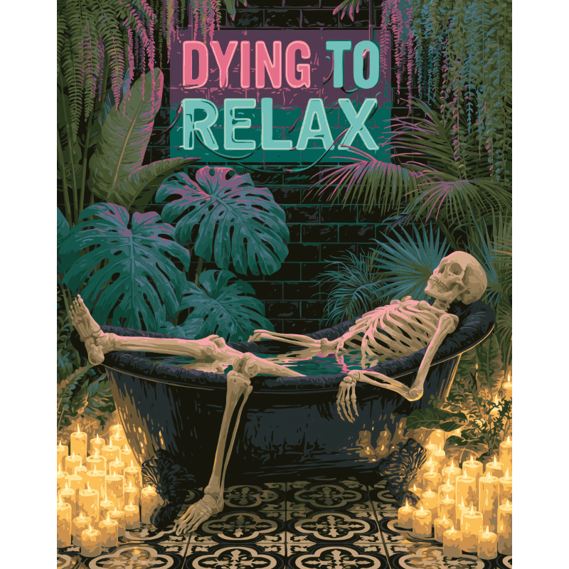 Malen nach Zahlen - Chillin' to Death - Malen nach Zahlen