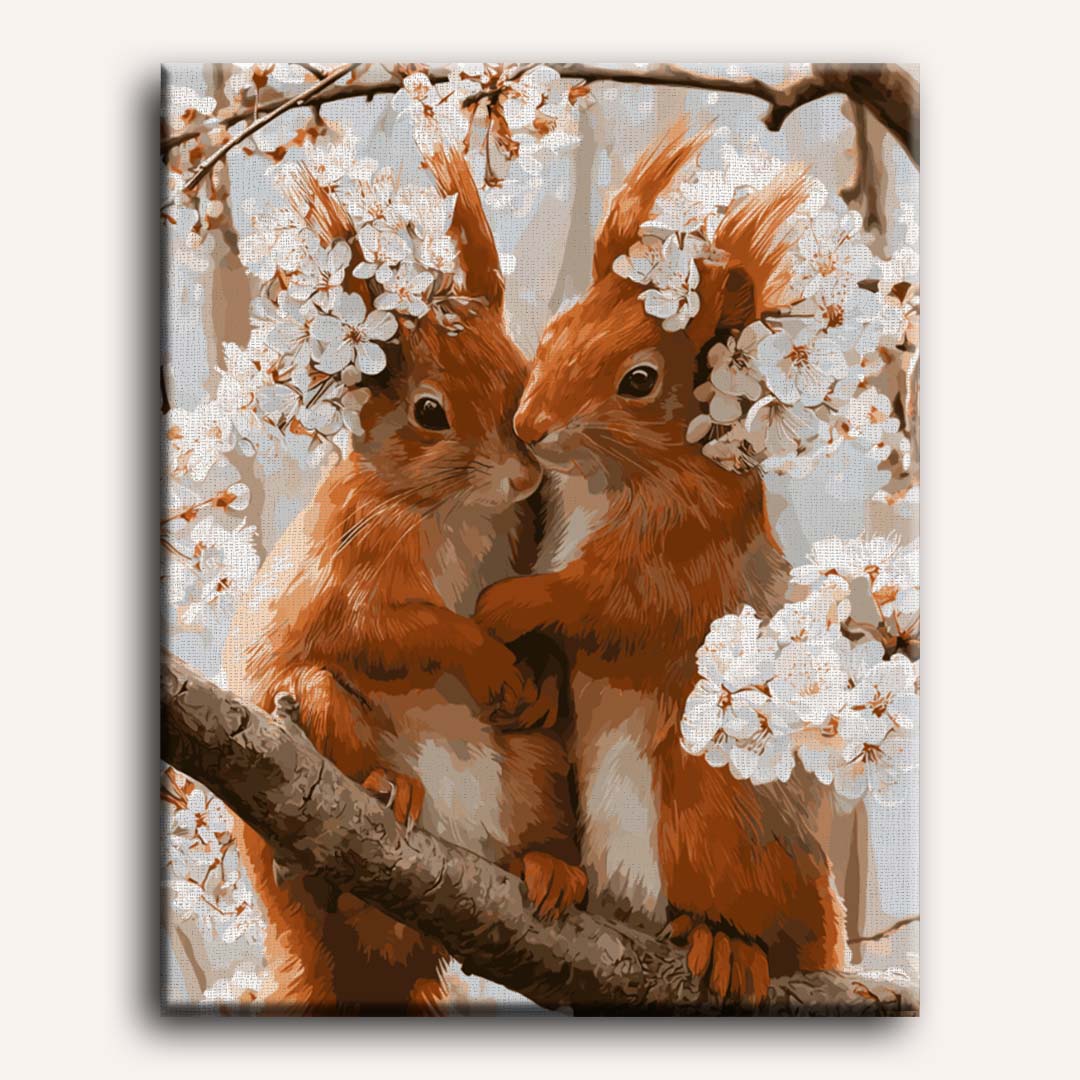 Malen nach Zahlen - Blüten-Kuscheln