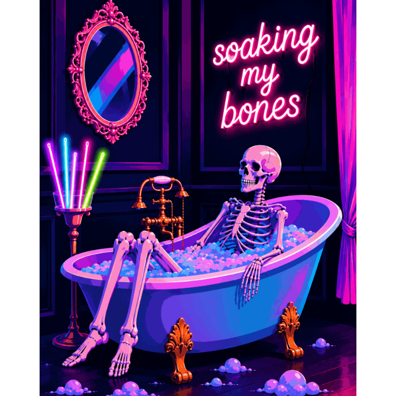 Malen nach Zahlen - Soaking My Bones Neon - Malen nach Zahlen