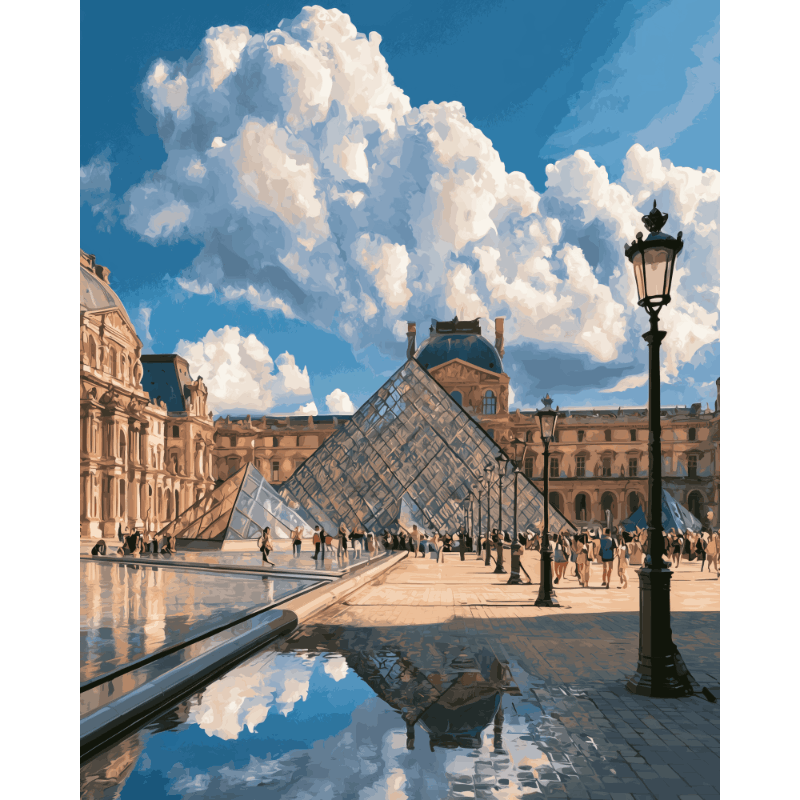 Malen nach Zahlen - Louvre-Momente - Malen nach Zahlen