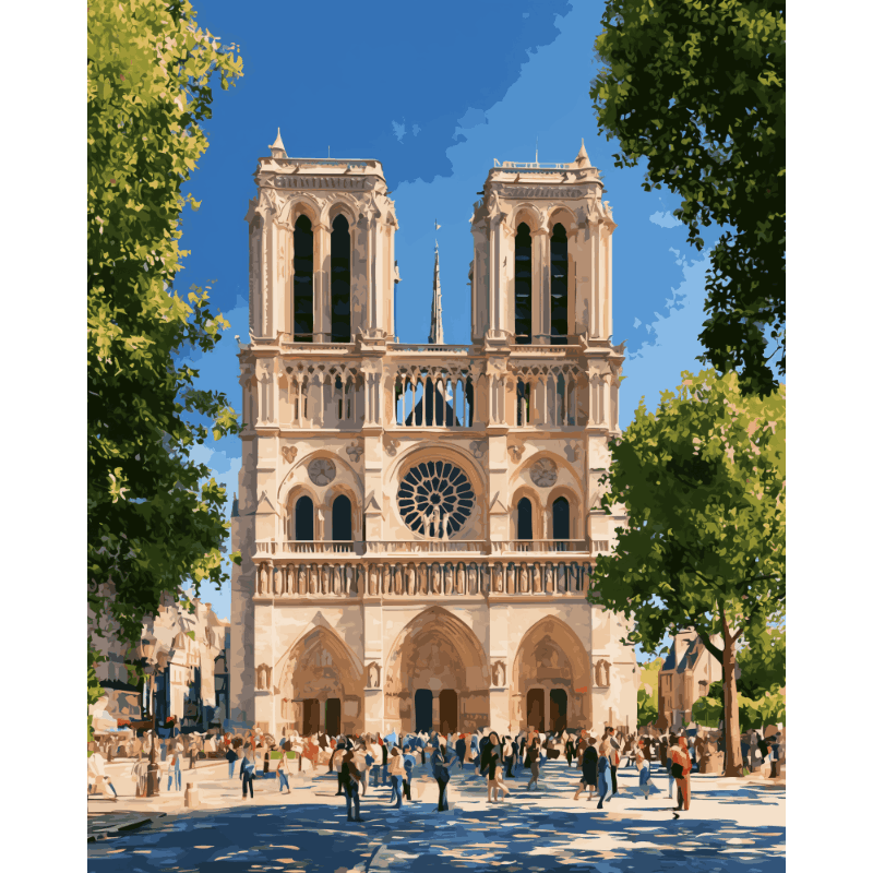 Malen nach Zahlen - Zeitloses Paris - Malen nach Zahlen