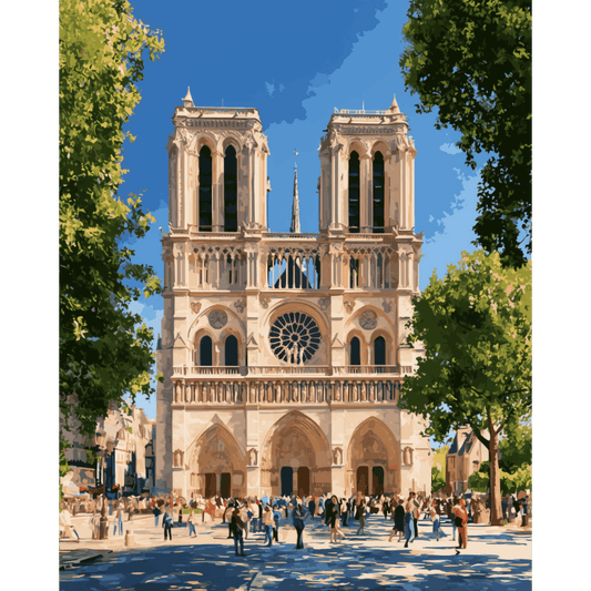 Malen nach Zahlen - Zeitloses Paris - Malen nach Zahlen