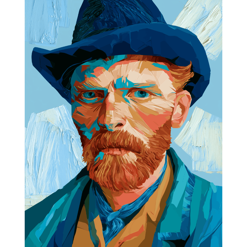 Malen nach Zahlen - Ausdrucksstarker Van Gogh - Malen nach Zahlen