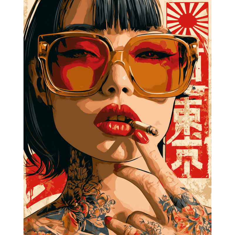 Malen nach Zahlen - Asian Style - Malen nach Zahlen
