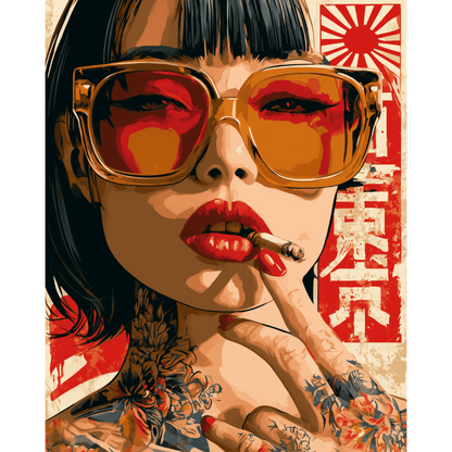 Malen nach Zahlen - Asian Style - Malen nach Zahlen