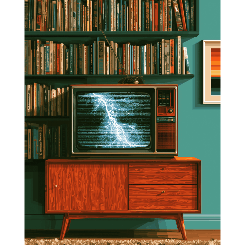 Malen nach Zahlen - Elektrische Nostalgie - Malen nach Zahlen