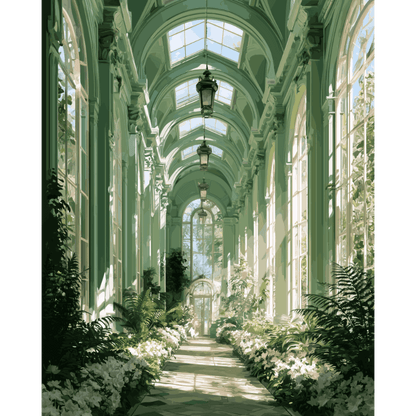 Malen nach Zahlen - Garten-Refugium - Malen nach Zahlen