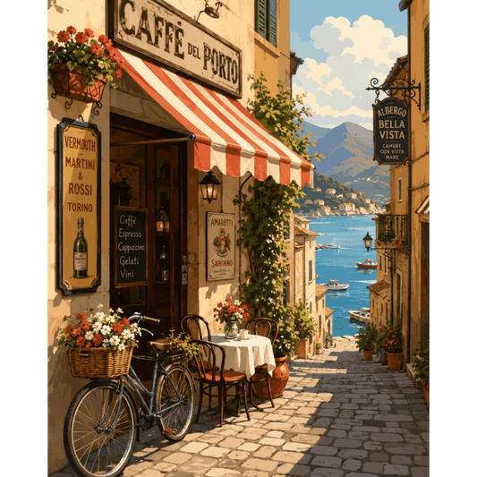 Malen nach Zahlen - Morgen in Italien - Malen nach Zahlen