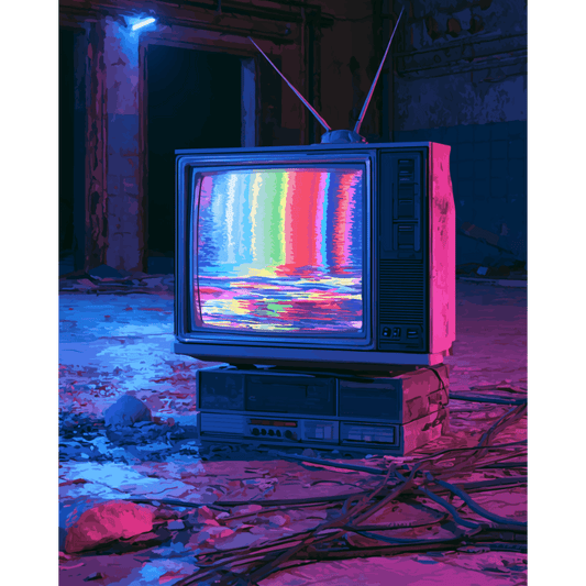 Malen nach Zahlen - Neon-Nostalgie - Malen nach Zahlen