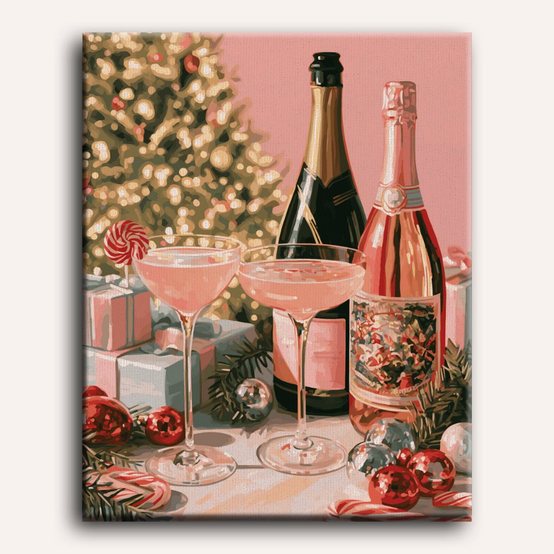 Malen nach Zahlen - Rosé-Feiertag