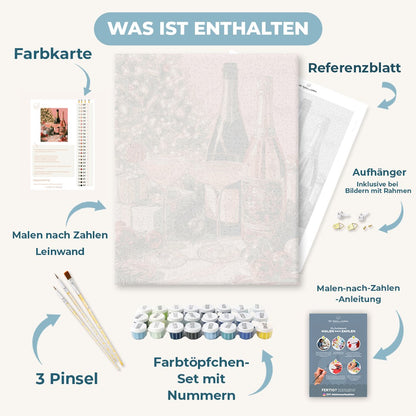 Malen nach Zahlen - Rosé-Feiertag