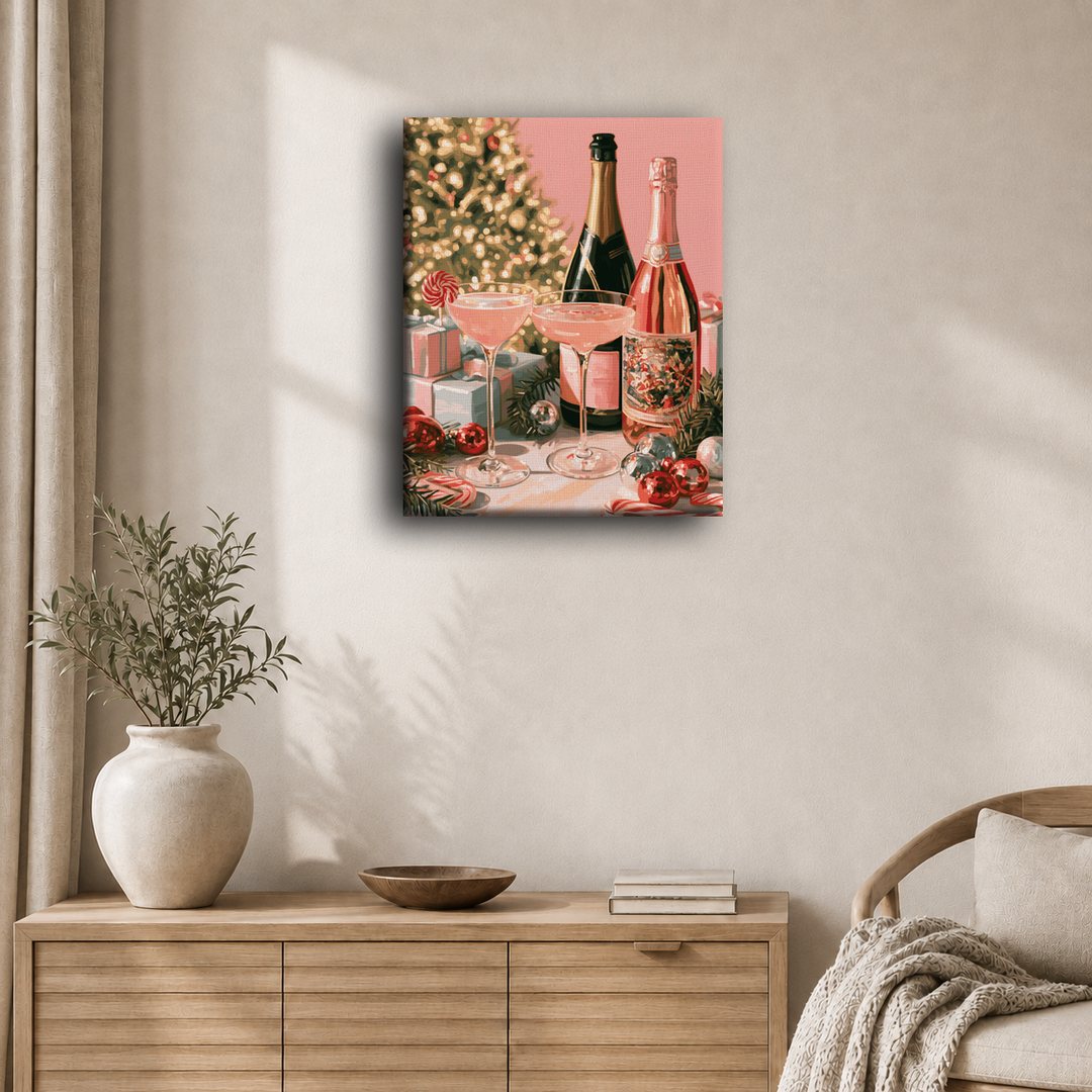 Malen nach Zahlen - Rosé-Feiertag