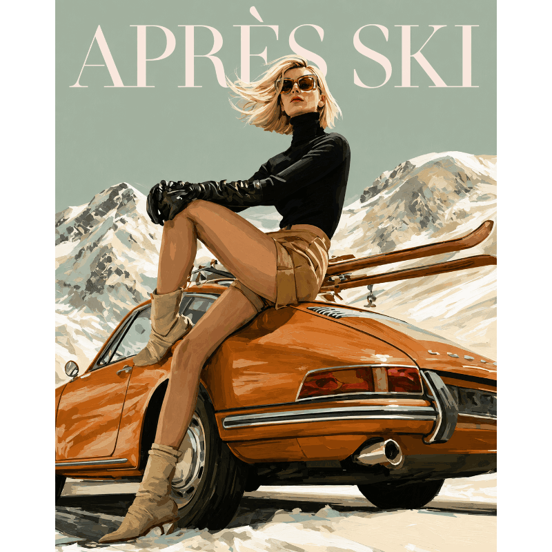 Malen nach Zahlen - Après-Ski-Glamour - Malen nach Zahlen