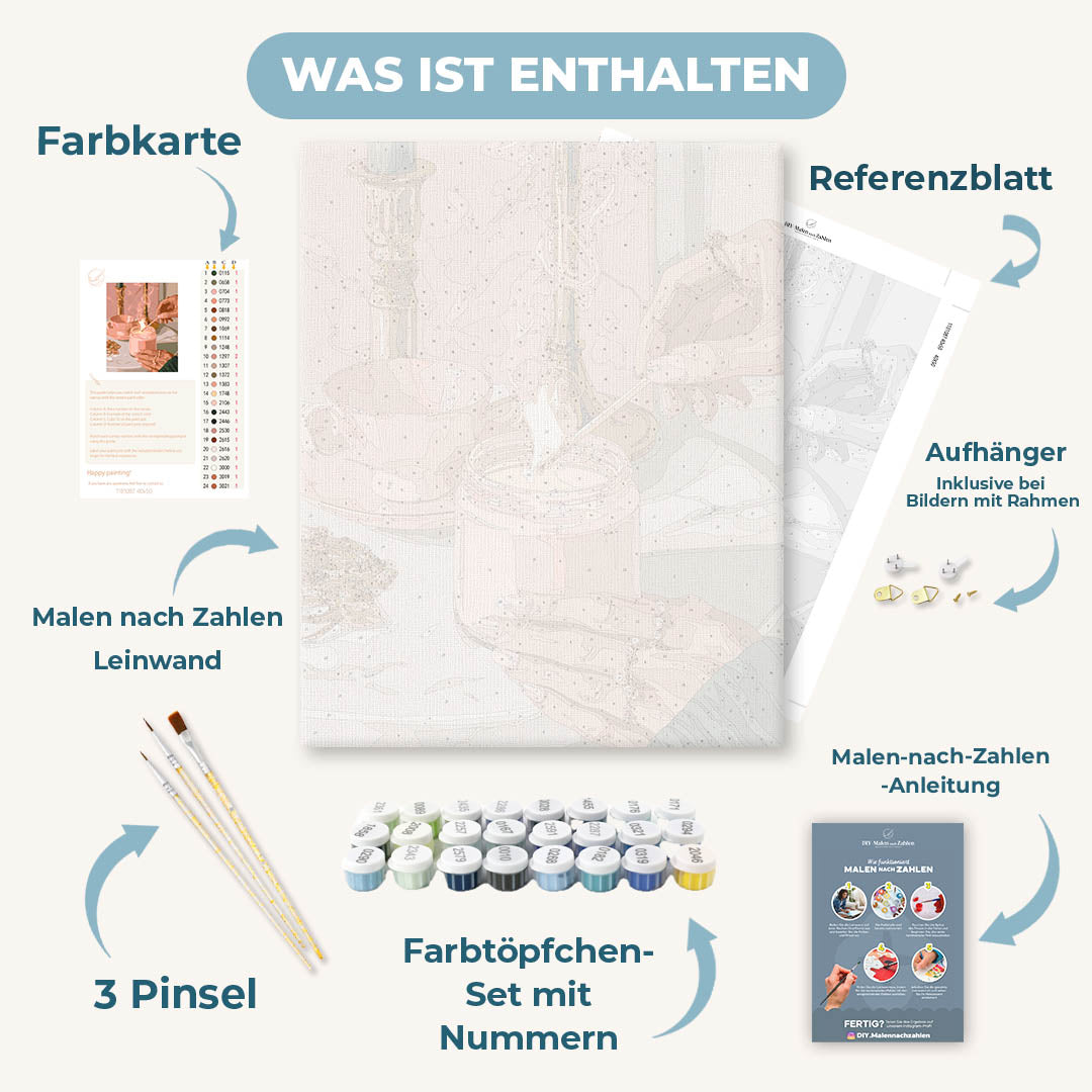 Malen nach Zahlen - Das Licht entzünden