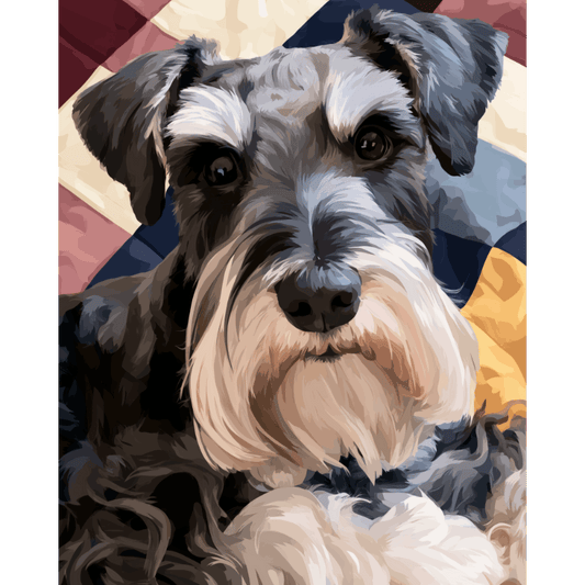 Malen nach Zahlen - Klassischer Schnauzer - Malen nach Zahlen