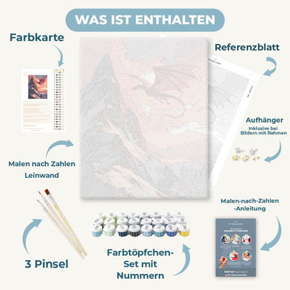 Malen nach Zahlen - Drache der Gipfel