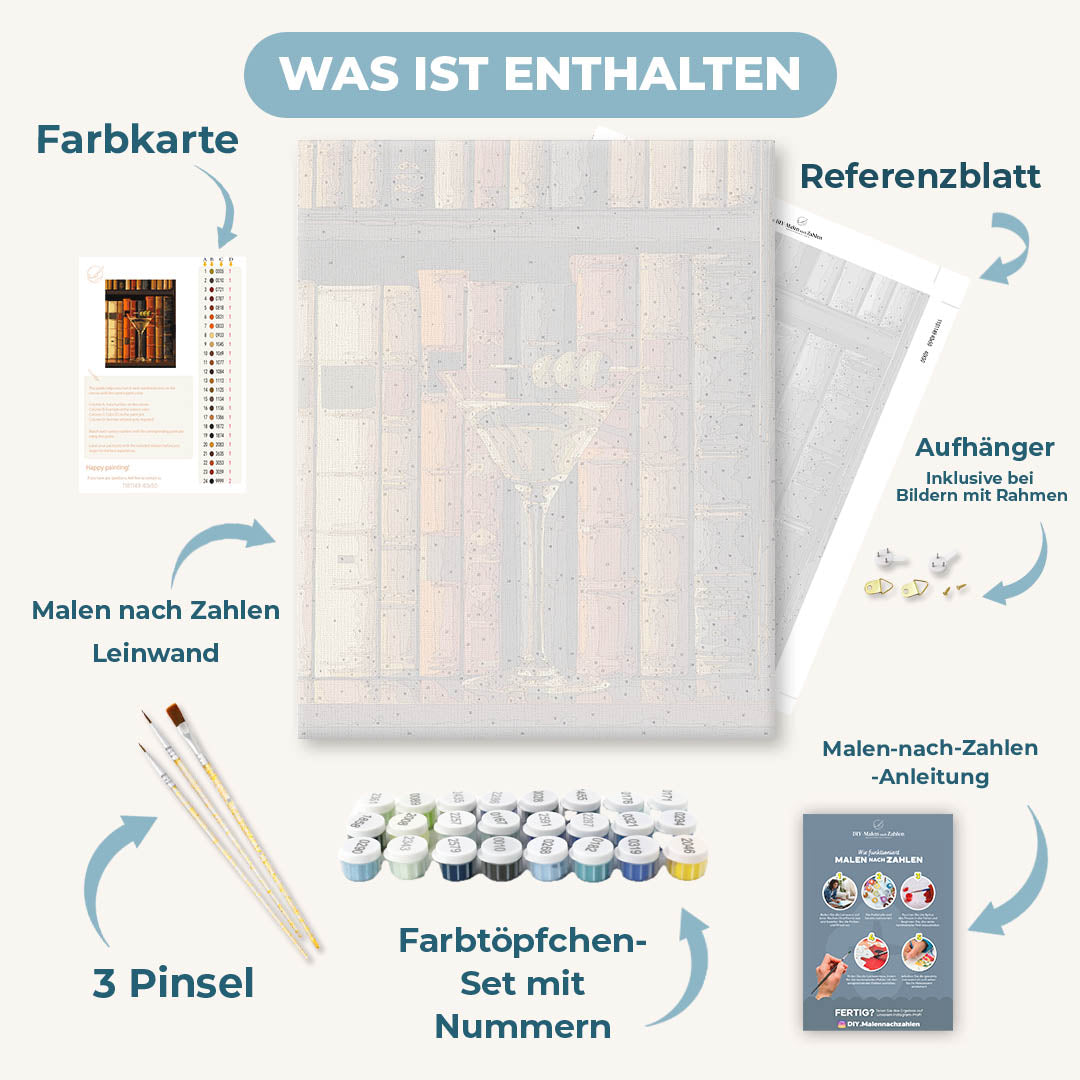 Malen nach Zahlen - Oliven zwischen den Kapiteln