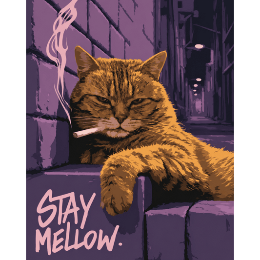 Malen nach Zahlen - Stay Mellow - Malen nach Zahlen