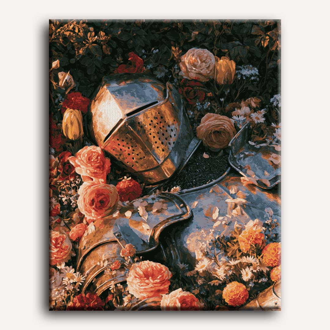 Malen nach Zahlen - Rüstung & Rosen