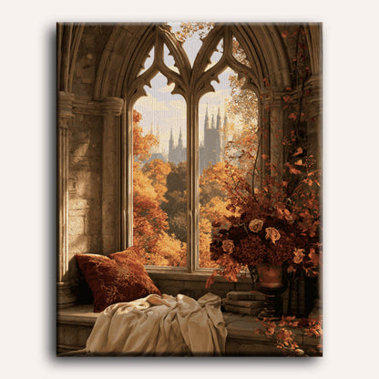 Malen nach Zahlen - Herbstliches Lesefenster