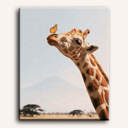 Malen nach Zahlen - Kilimandscharo-Giraffe