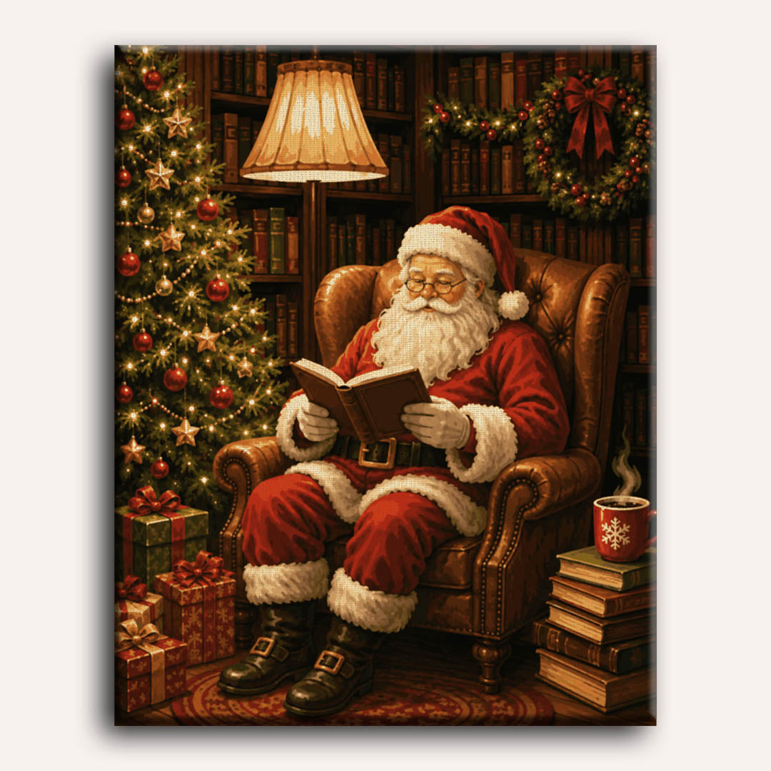 Malen nach Zahlen - Weihnachtsmanns Leseecke