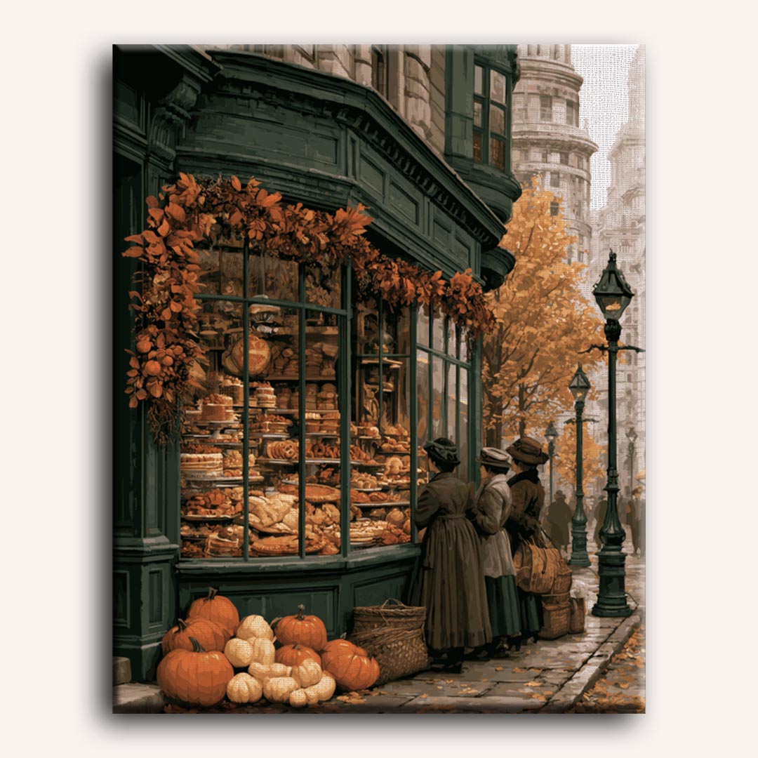 Malen nach Zahlen - Vintage-Bäckereistraße
