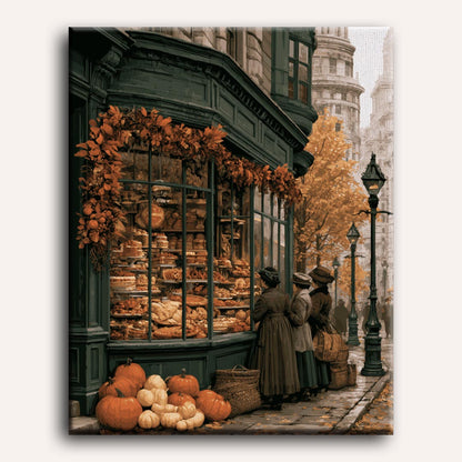 Malen nach Zahlen - Vintage-Bäckereistraße