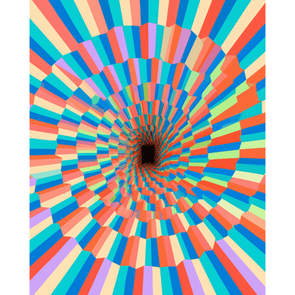 Malen nach Zahlen - Pastell-Spirale - Malen nach Zahlen