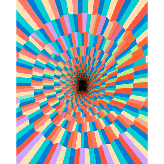 Malen nach Zahlen - Pastell-Spirale - Malen nach Zahlen