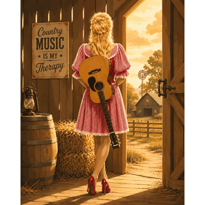 Malen nach Zahlen - Country-Musik-Therapie - Malen nach Zahlen