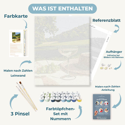 Malen nach Zahlen - Picknick am Golfplatz