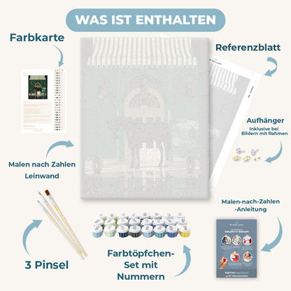 Malen nach Zahlen - Pferd in der Lobby